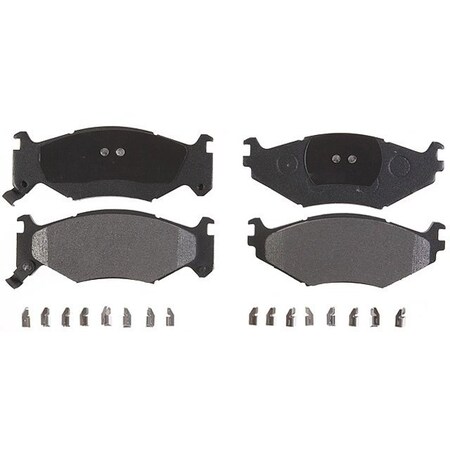 R/M Brakes BRAKE PADS OEM OE Replacement With Hardware Metallic PGD522M